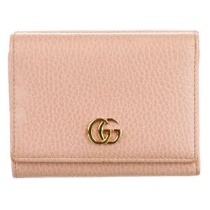 Gucci GG Marmont Pink Leather Compact Wallet